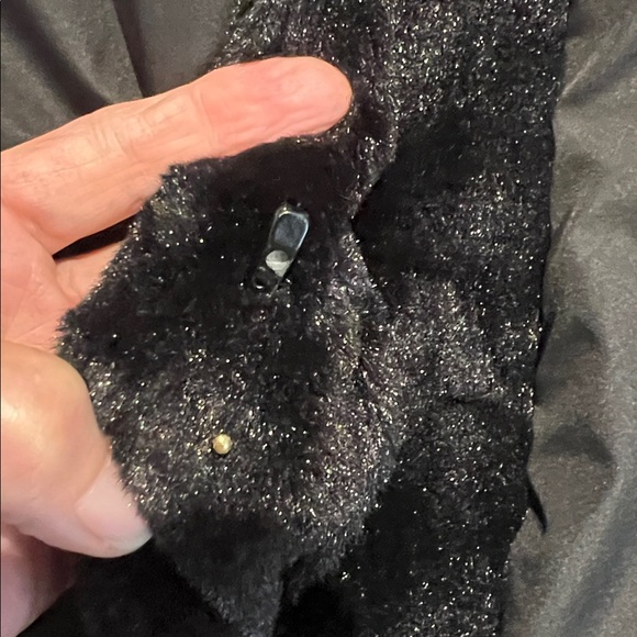 Guillaume Black Hooded Faux Fur Lined Coat Size L - Picture 8 of 15